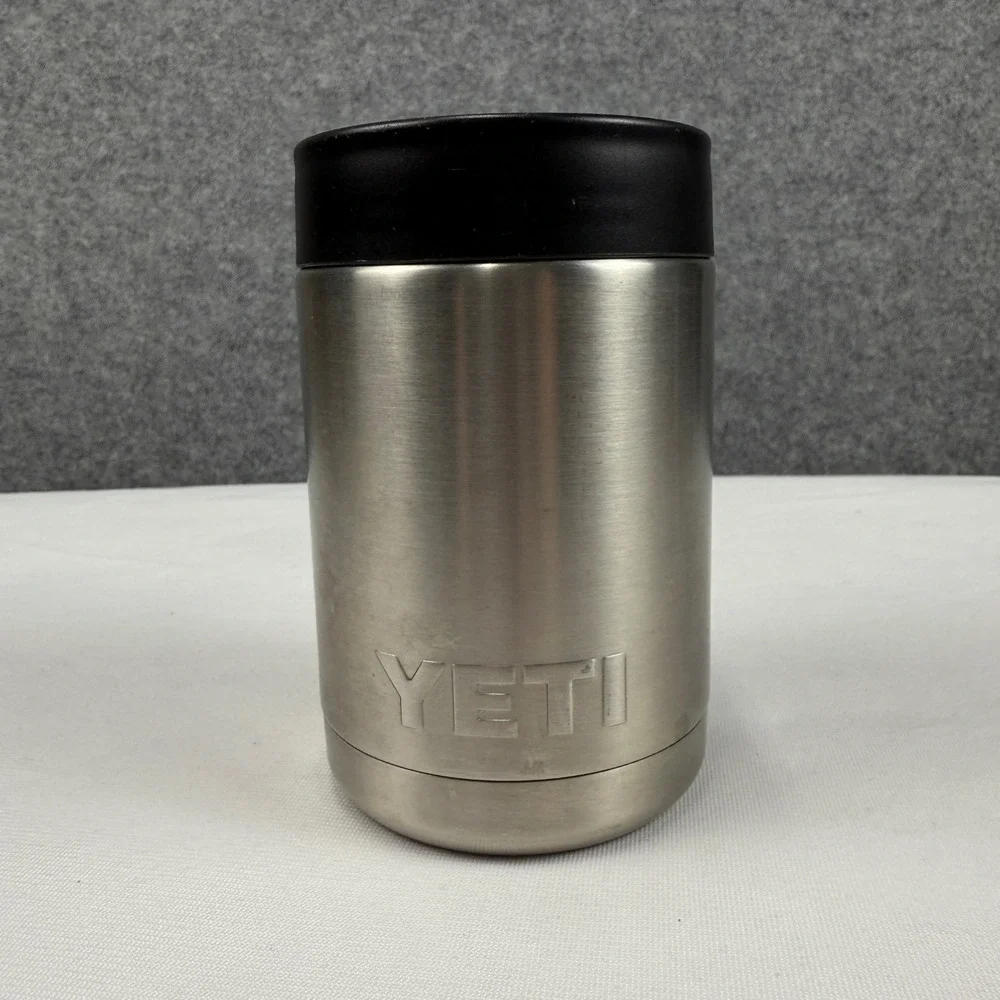 YETI Rambler Colster 12 oz Can Insulator‎ Stainless Steel Silver Vacuum Sealed